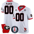 GB 2024 Vince Dooley Patch & Georgia State Map Custom Jersey