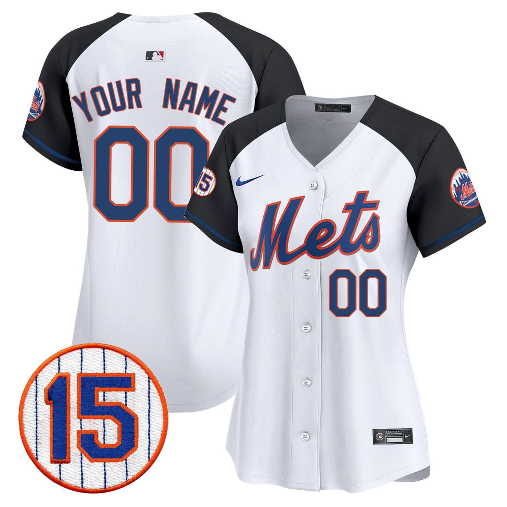 NYM Jerry Grote Patch Vapor Premier Limited Custom Jersey - Stitched
