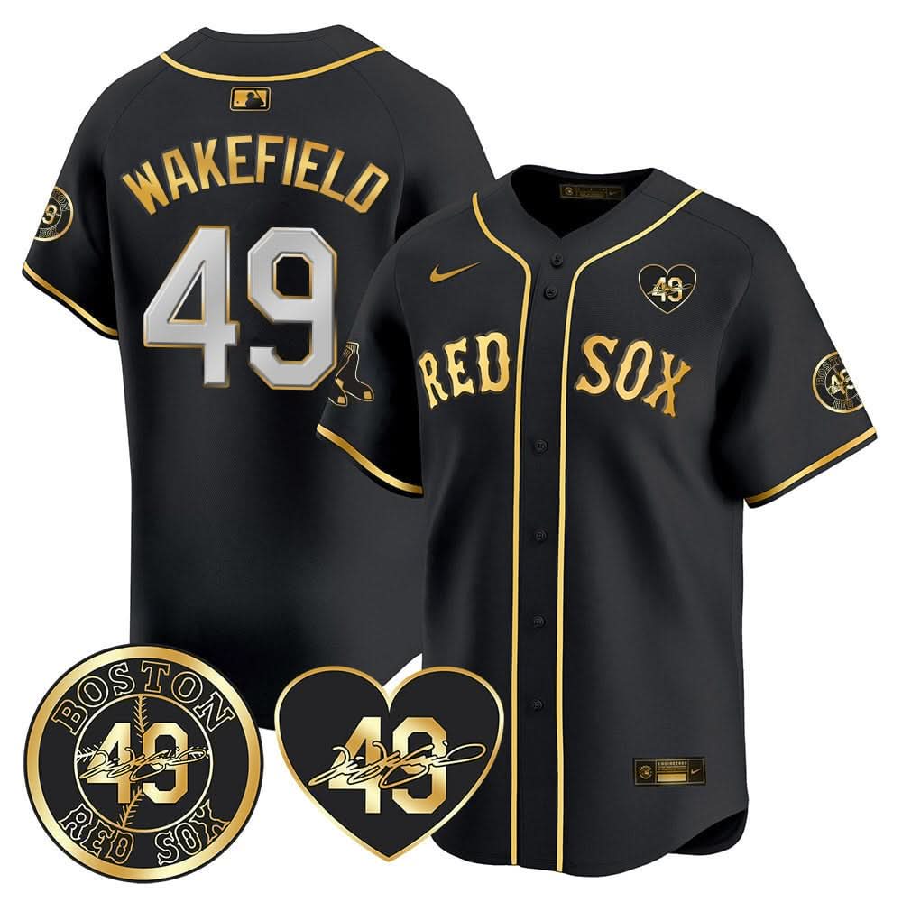 BRS Tim Wakefield Memorial Patch Vaper Premier Limited Jersey - Stitched- Stitched
