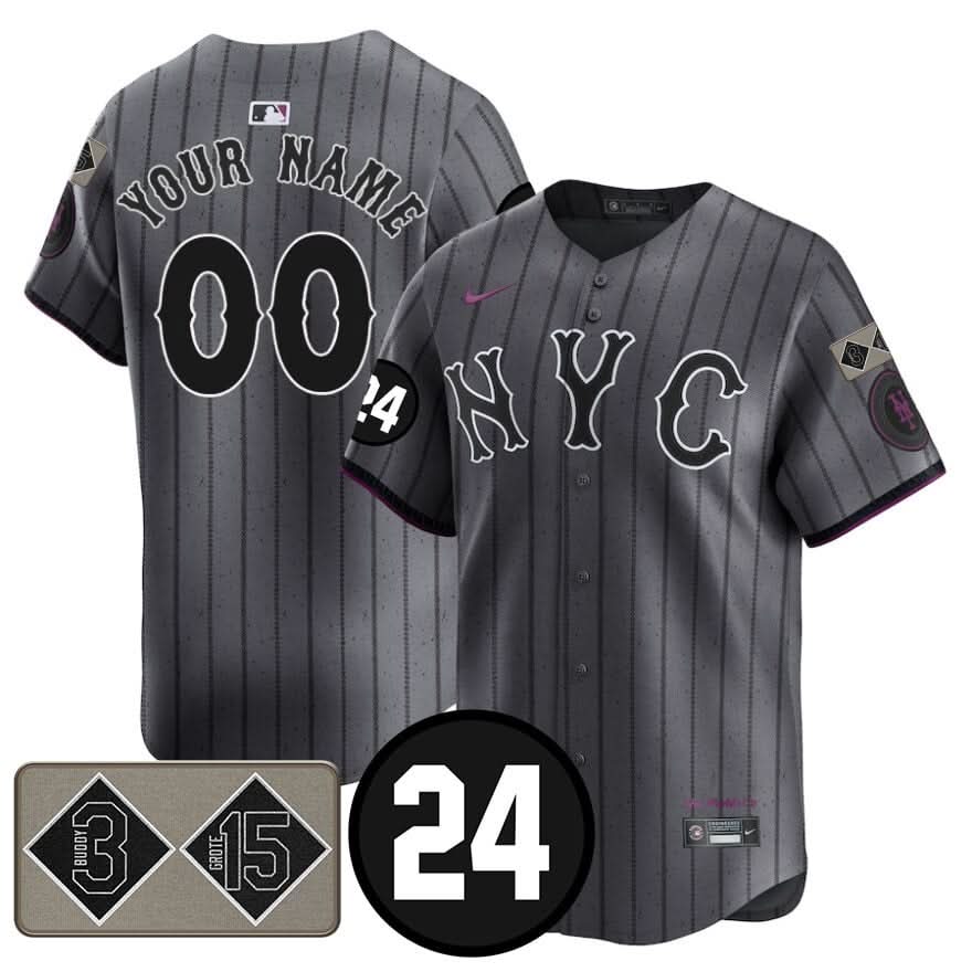 Custom NYM Memorial City Connect Jersey - Stitched