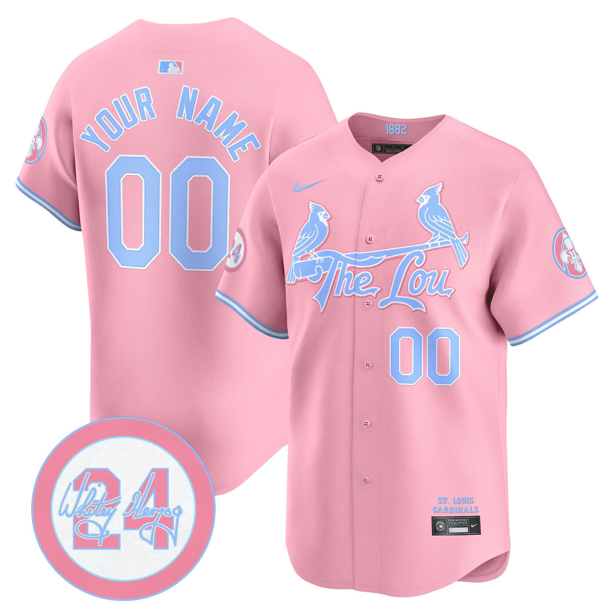 SLC Bubblegum Pink Vapor Premier Limited Custom Jersey - Stitched