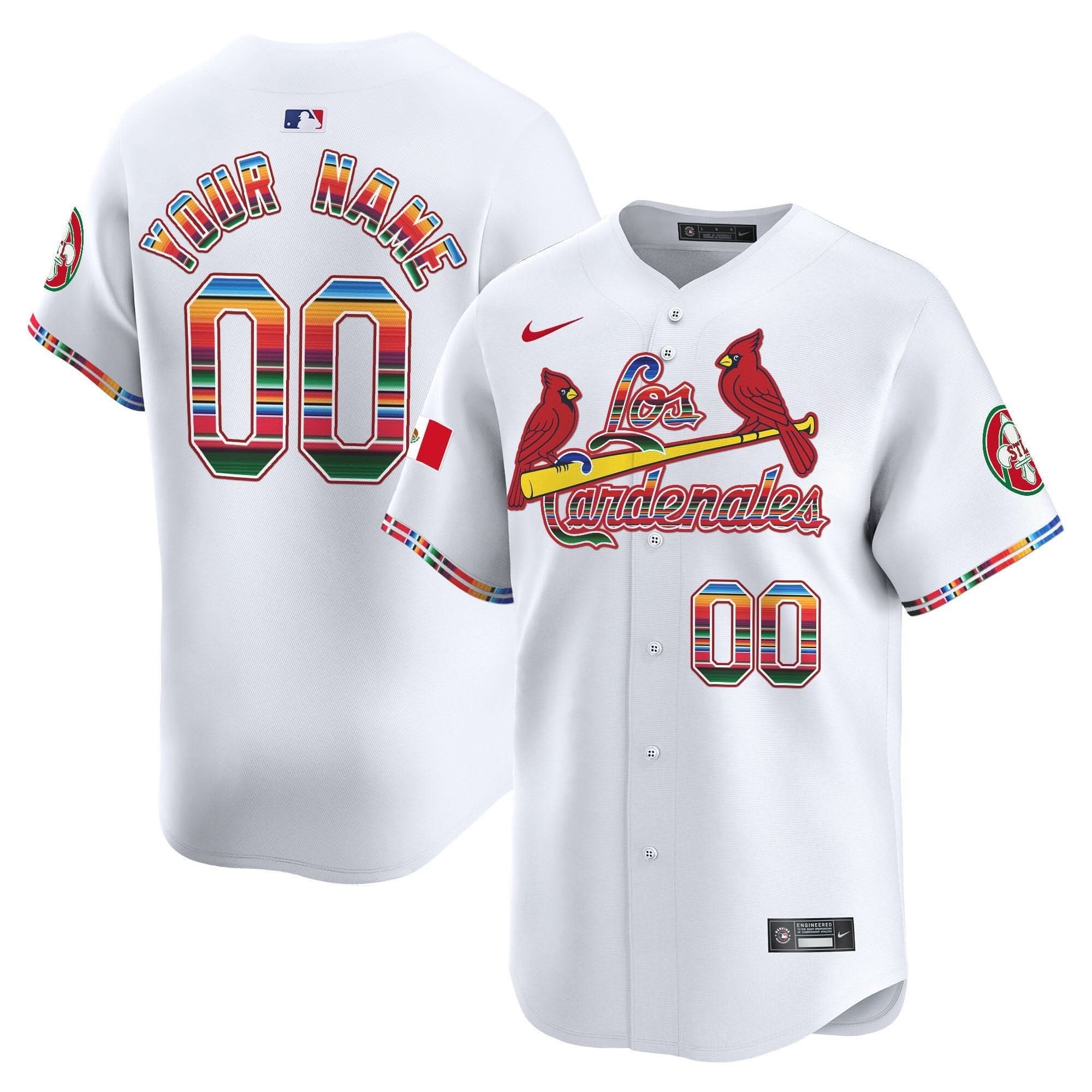 SLC Fiesta Cardenales Vapor Premier Limited Custom Jersey - Stitched