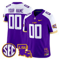 LSU 2025 Louisiana Patch Vapor Limited Custom Jersey