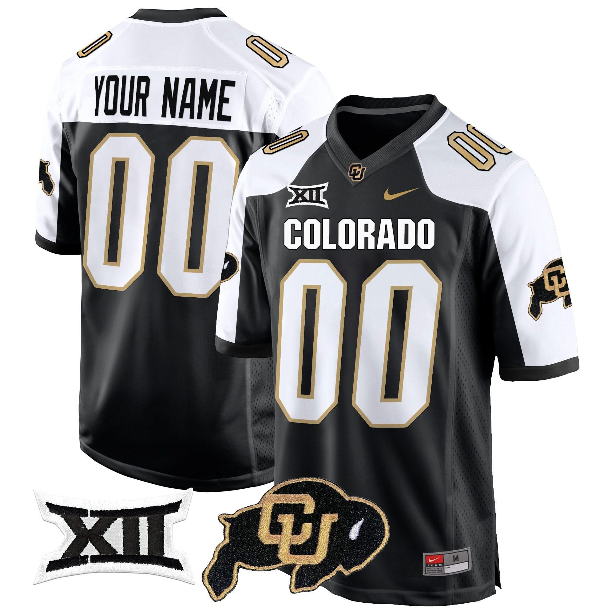 CB Big 12 XII Patch Game Custom Jersey V2
