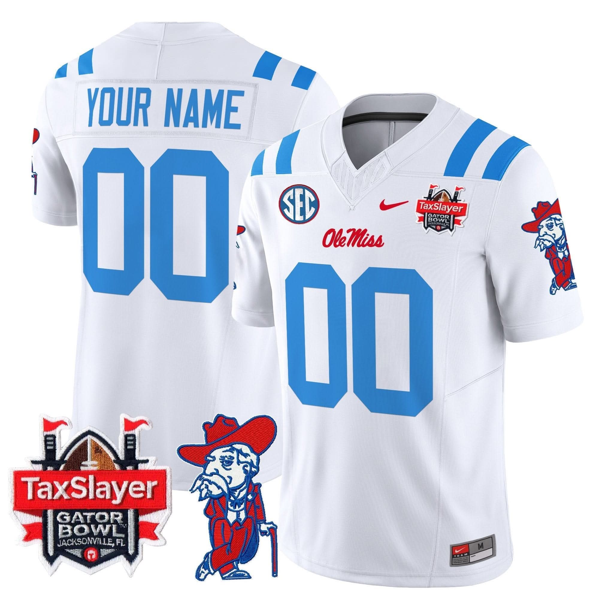OMB 2025 Gator Bowl Patch Vapor Limited Custom Jersey