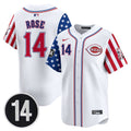 CR 2025 Independence Day Vapor Premier Limited Jersey - Pete Rose Patch - Stitched