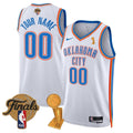 Custom Gender/Name OKC Thunder 24/25 Jersey - Trophy + Final Patch - Stitched