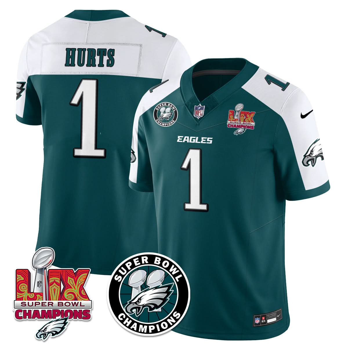 PE Super Bowl LIX Champions Jersey - Stitched
