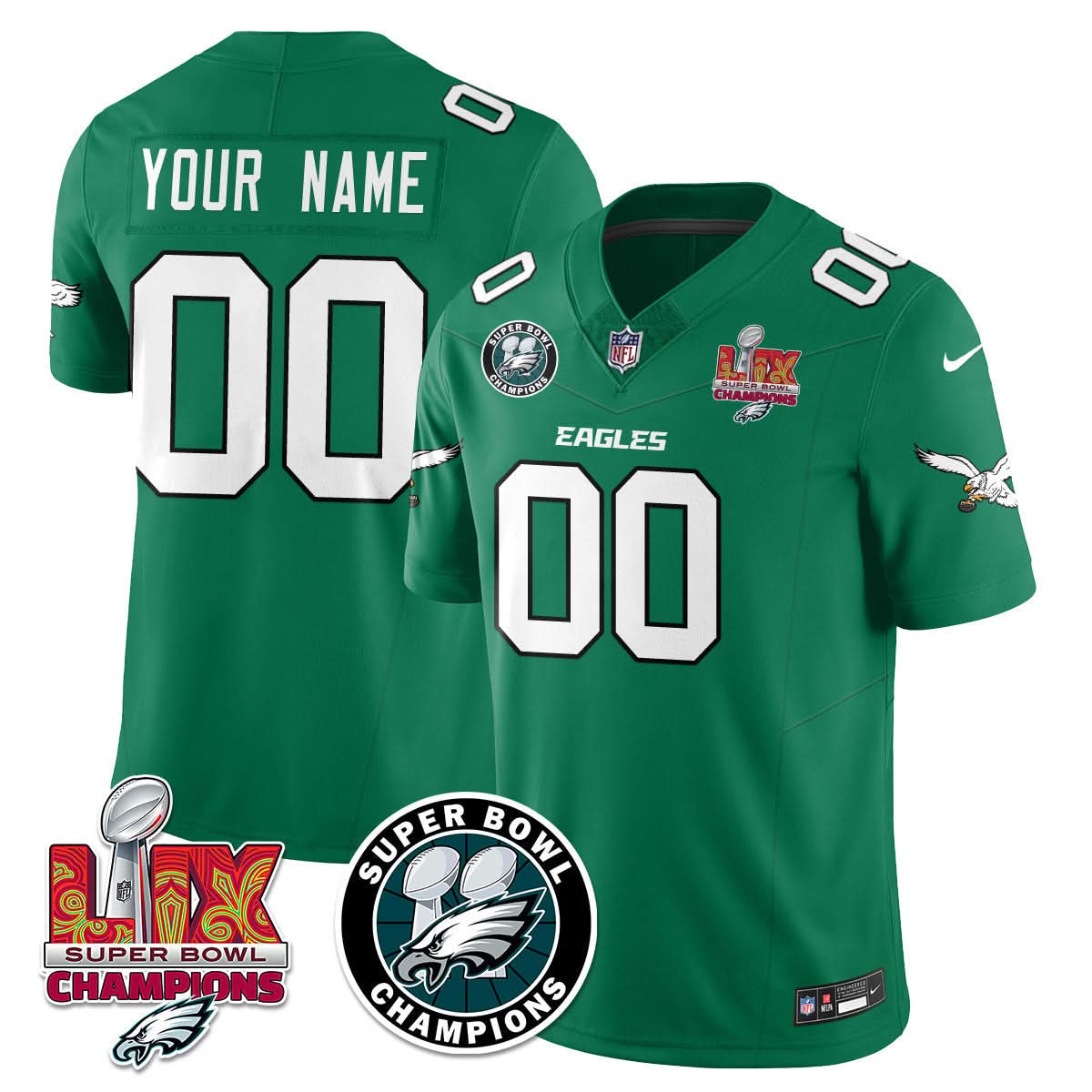 PE Super Bowl LIX Champions Jersey - Stitched
