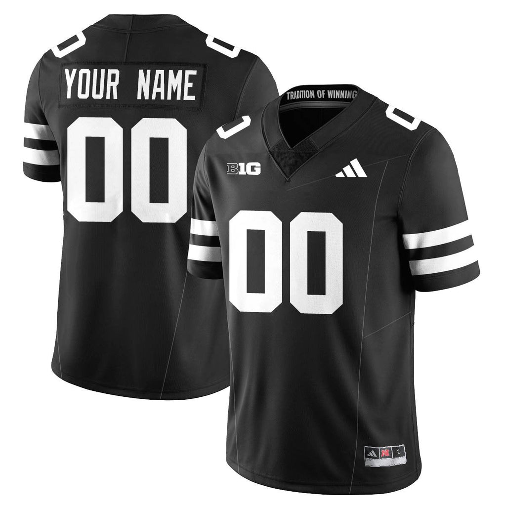 Custom Nebraska Football 2025 "Blackout" Jersey