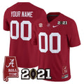 ACT '2021 CFP National Championship' Vapor Limited Custom Jersey - Alabama Map
