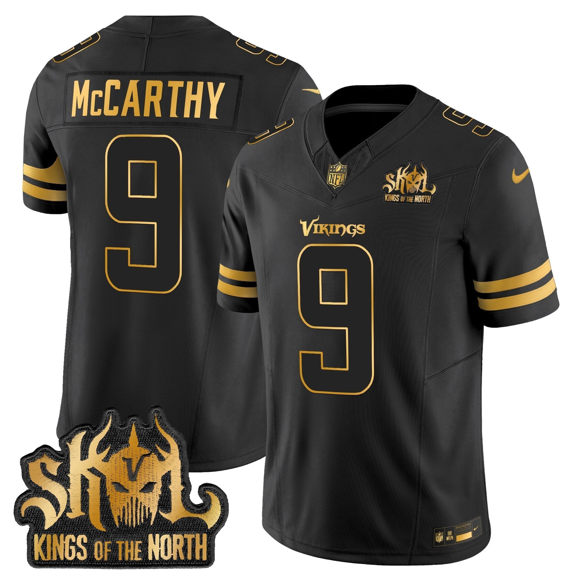 MIN 2025 Gold Vapor Limited Jersey - Kings Of The North Patch