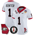 Women's Hunter Georgia Bulldogs 2025 Georgia Map & Vince Dooley Patch Vapor Limited Jersey - All Stitched