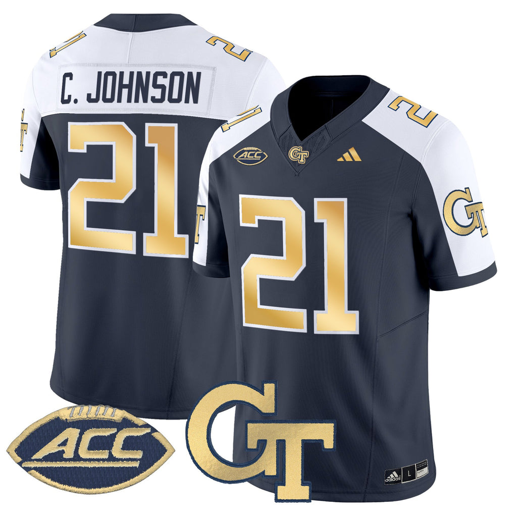 Men's Georgia Tech Yellow Jackets 2025 Vapor Limited Jersey - All stitched