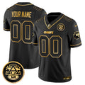 Kansas City Chiefs 2025 Gold Vapor Limited Custom Jersey - All Stitched