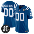 Indianapolis Colts 2025 Jim Irsay Patch Vapor Limited Custom Jersey - All Stitched