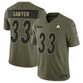 Pittsburgh Steelers 2025 Salute to Service Vapor Limited Jersey - All Stitched