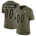 Pittsburgh Steelers 2025 Salute to Service Vapor Limited Custom Jersey - All Stitched