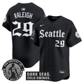 Men's Seattle Mariners 'Gothic Edition' Vapor Premier Limited Jersey - Ken Griffey Jr. Patch - All Stitched