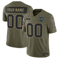 Detroit Lions 2025 Salute to Service Vapor Limited Custom Jersey - All Stitched