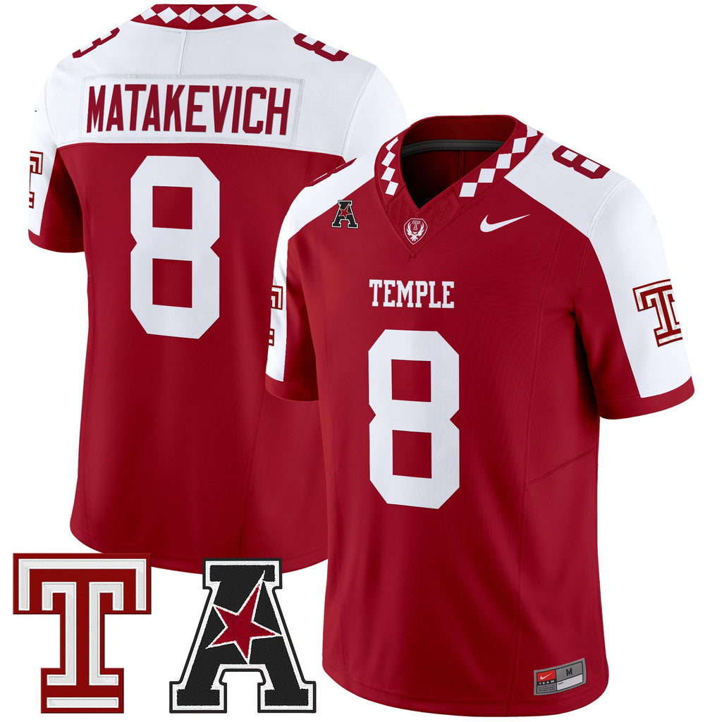 Men's Temple Owls 2025 Vapor Limited Jersey - All Stitched