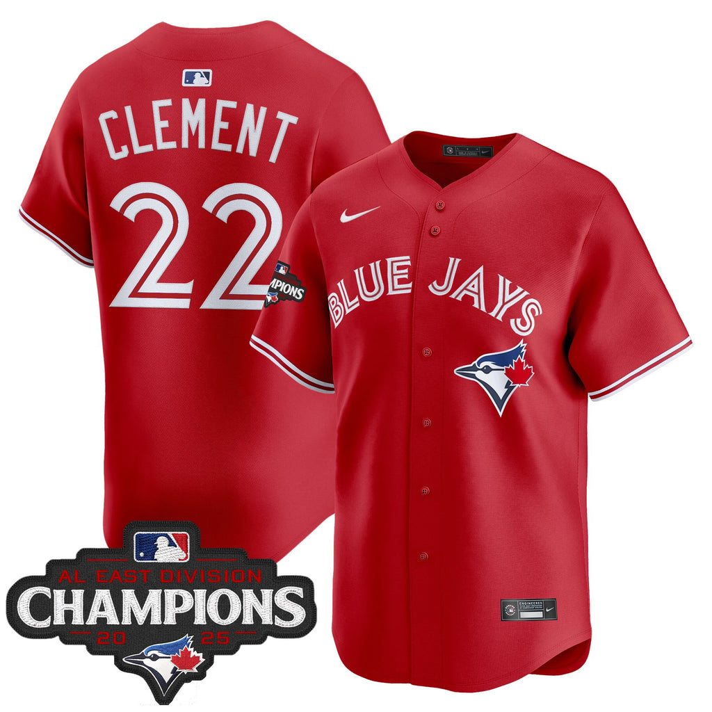 Men's Toronto Blue Jays 2025 AL East Division Champions Vapor Premier Limited Jersey - All Stitched