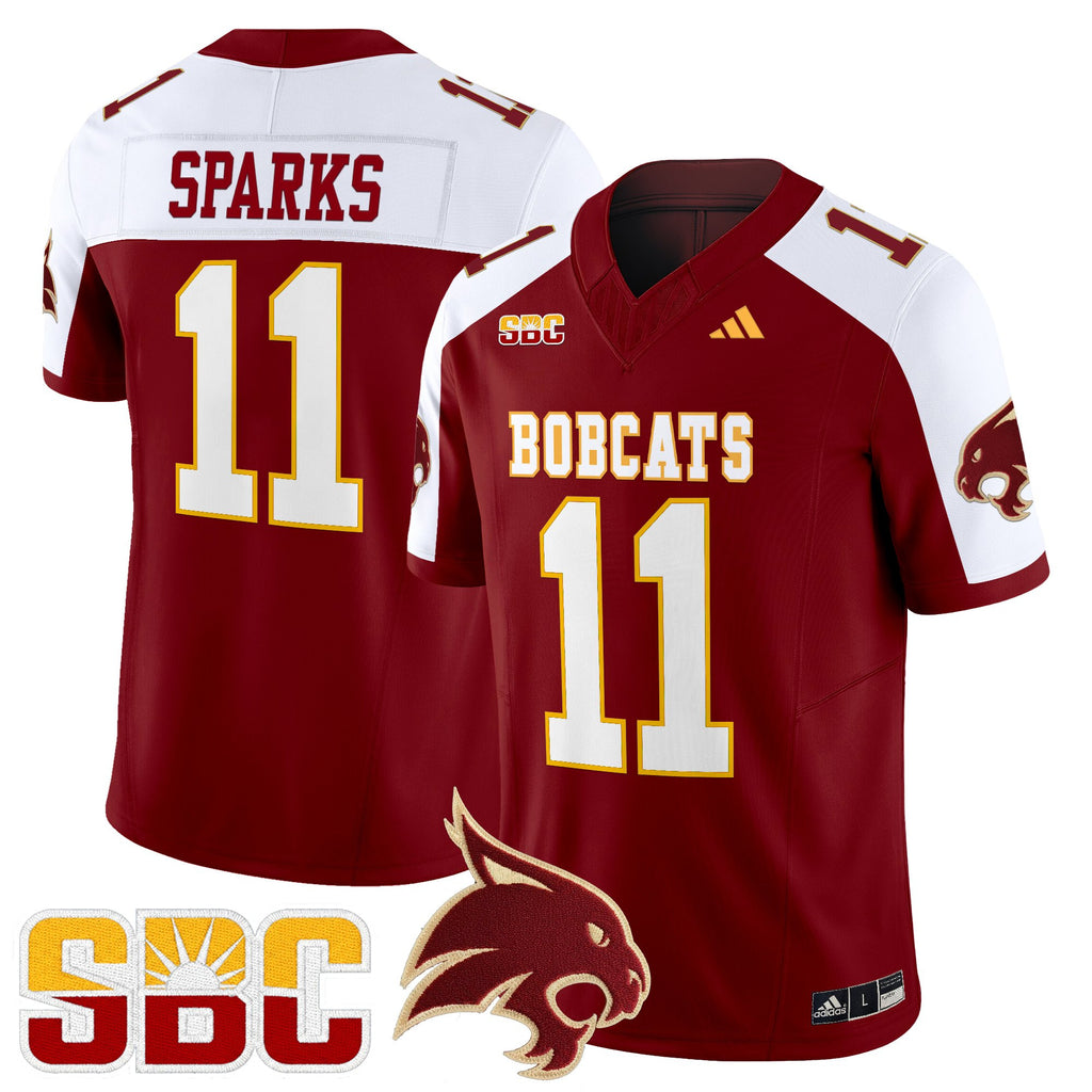 Men's Texas State Bobcats 2025 Vapor Limited Jersey - All Stitched