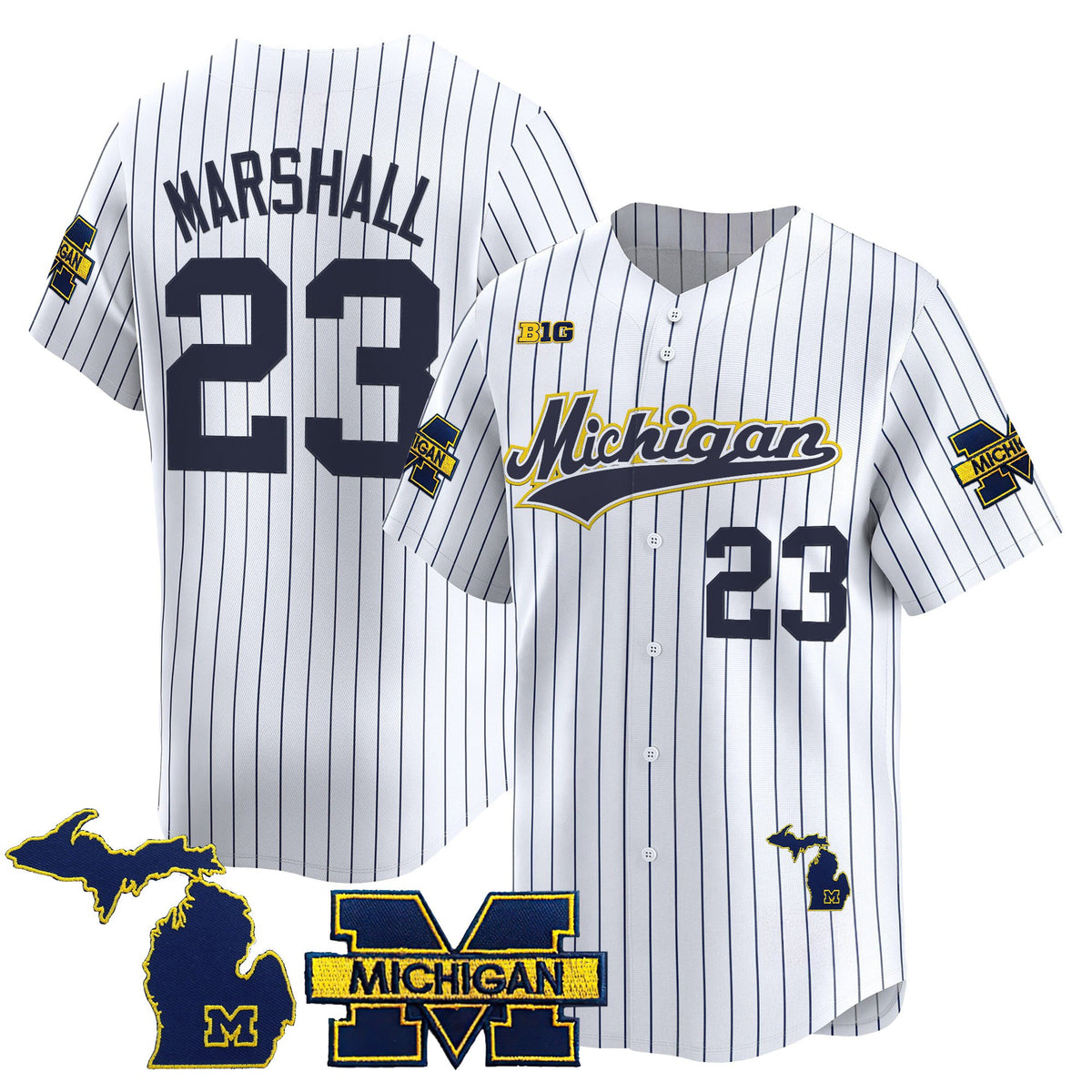 Men's Michigan Wolverines 2025 Vapor Baseball Jersey - All Stitched