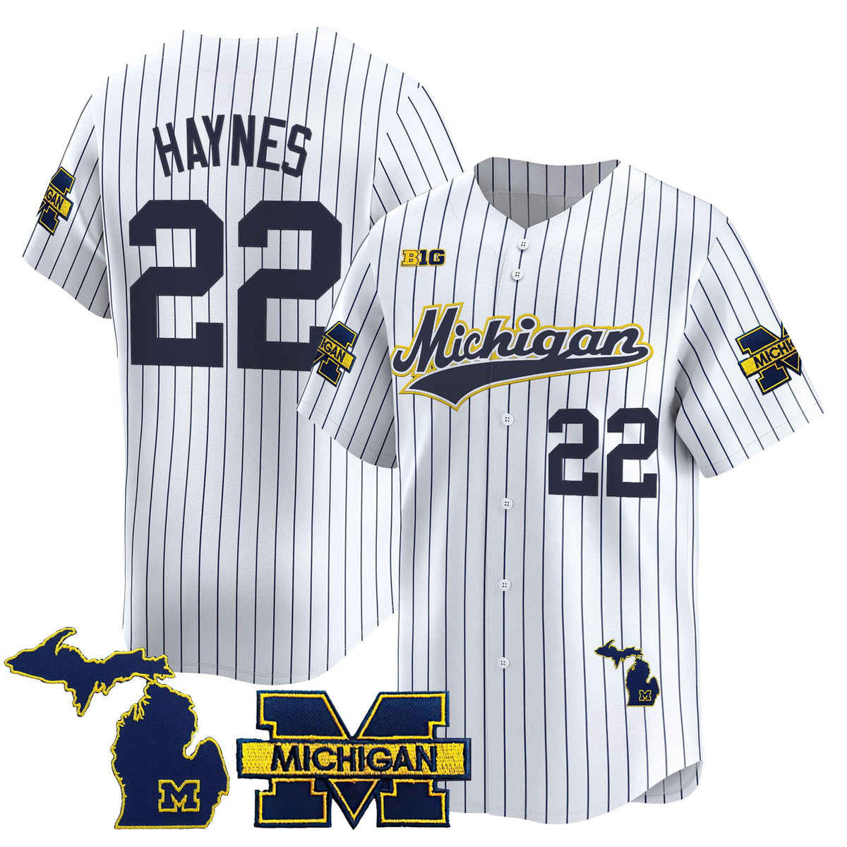 Men's Michigan Wolverines 2025 Vapor Baseball Jersey - All Stitched