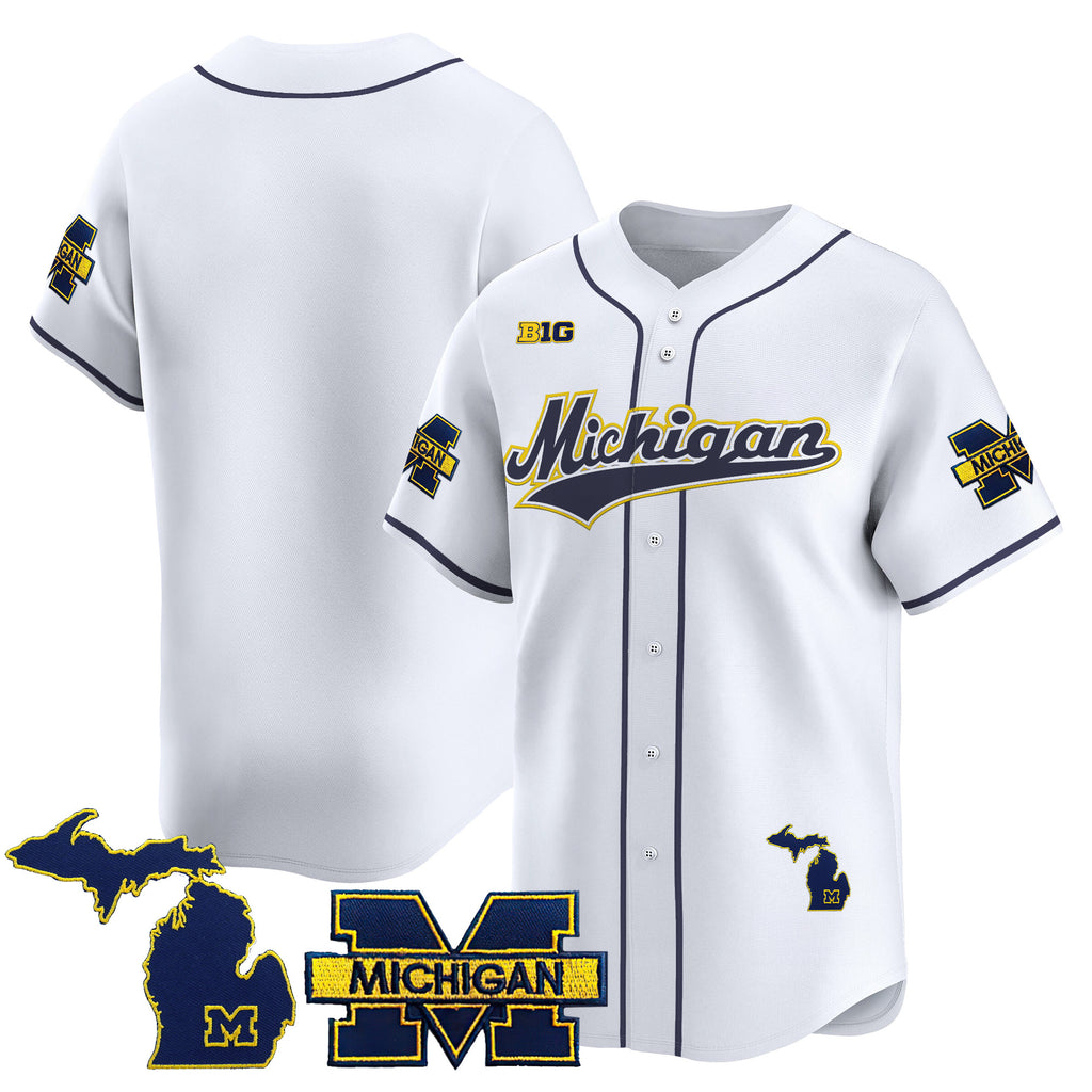 Men's Michigan Wolverines 2025 Vapor Baseball Jersey - All Stitched