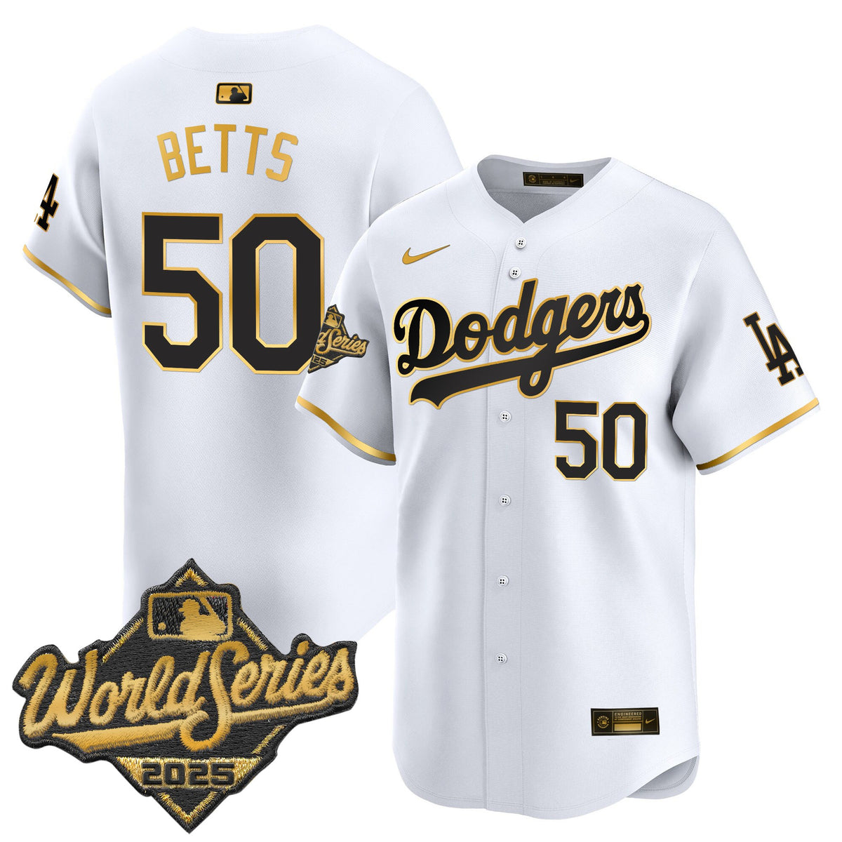 Men's Dodgers 2025 World Series Vapor Premier Limited Jersey - All Stitched