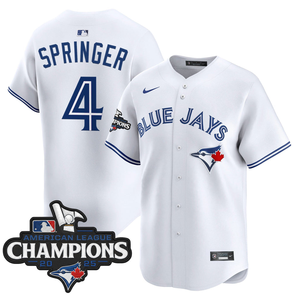 Men's Toronto Blue Jays 2025 American League Champions Vapor Premier Limited Jersey - All Stitched