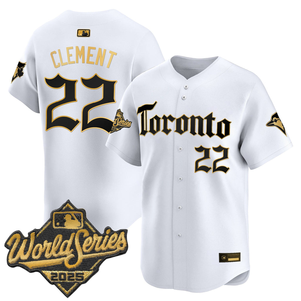 Men's Toronto Blue Jays 2025 World Series Vapor Premier Limited Jersey - Gothic North Edition - All Stitched