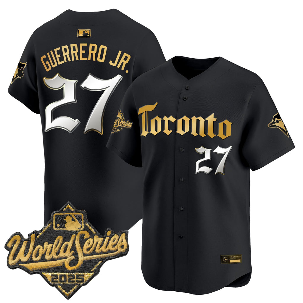 Men's Toronto Blue Jays 2025 World Series Vapor Premier Limited Jersey - Gothic North Edition - All Stitched
