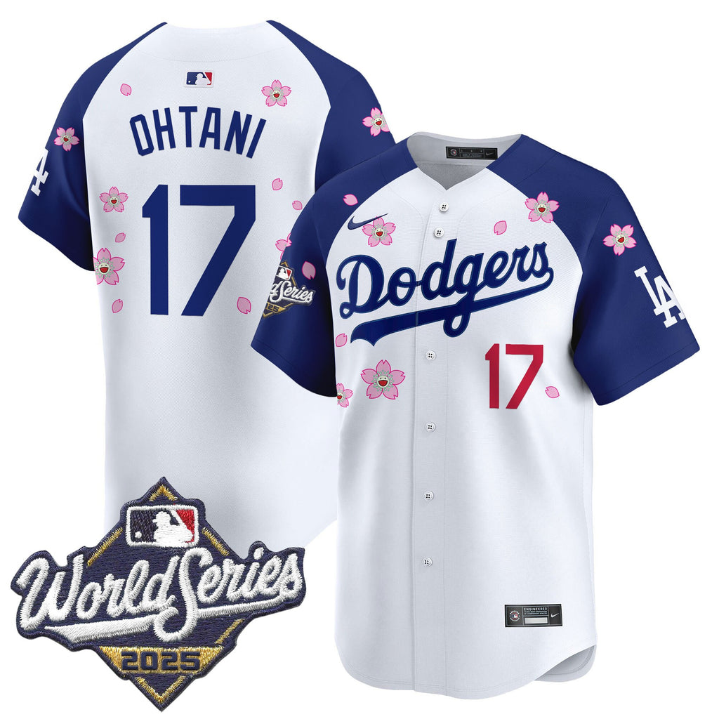 Men's Dodgers 2025 World Series x Tokyo Series Vapor Premier Limited Jersey - Stitched