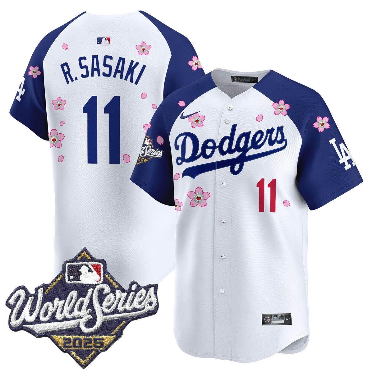 Men's Dodgers 2025 World Series x Tokyo Series Vapor Premier Limited Jersey - Stitched