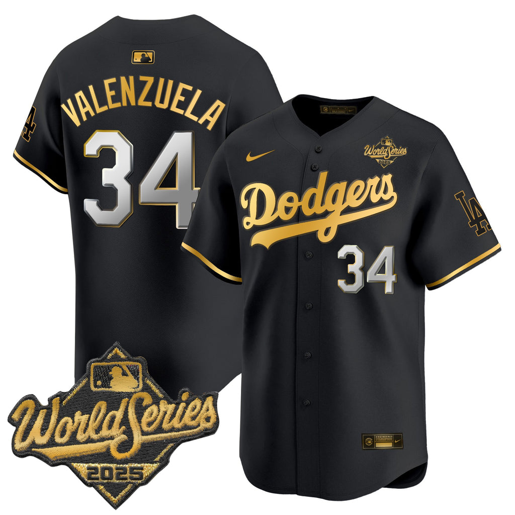Men's Dodgers 2025 World Series Vapor Premier Limited Jersey V2 - All Stitched