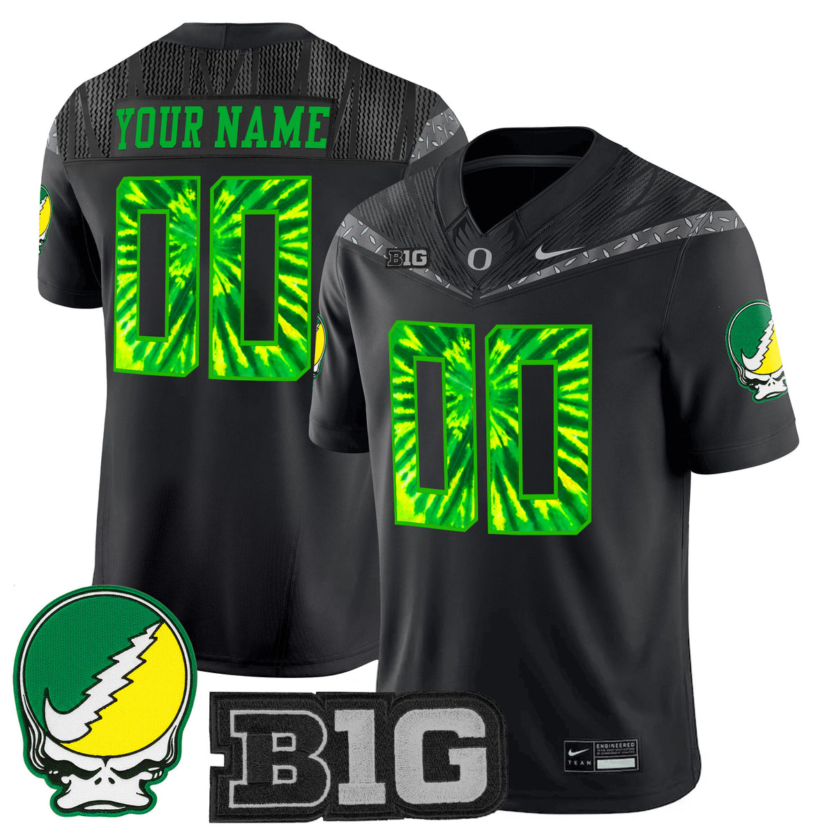 Oregon Ducks 2025 "Grateful Ducks" Vapor Limited Custom Jersey - All Stitched