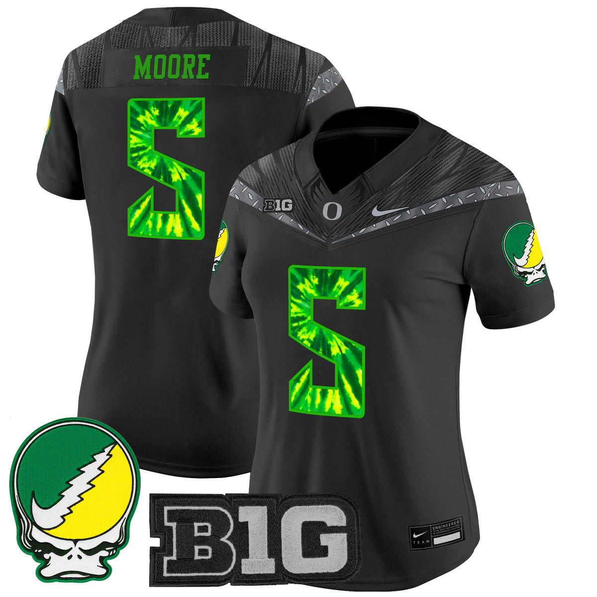 Women's Oregon Ducks 2025 "Grateful Ducks" Vapor Limited Jersey - All Stitched