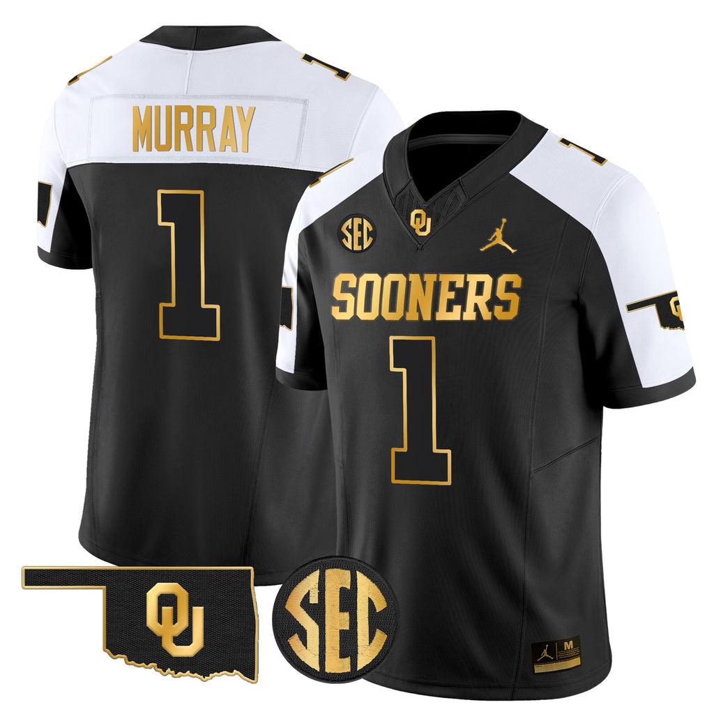 Men's Oklahoma Sooners 2025 Gold Vapor Limited Jersey - All Stitched