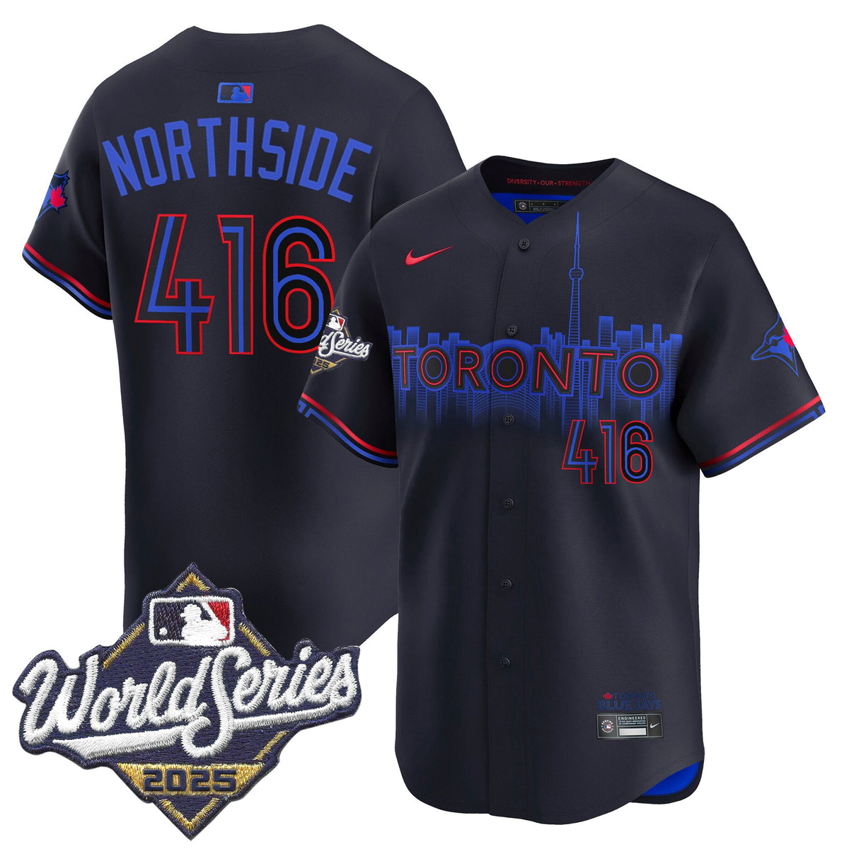 Men's Toronto Blue Jays 2025 World Series Vapor Premier Limited Jersey - All Stitched