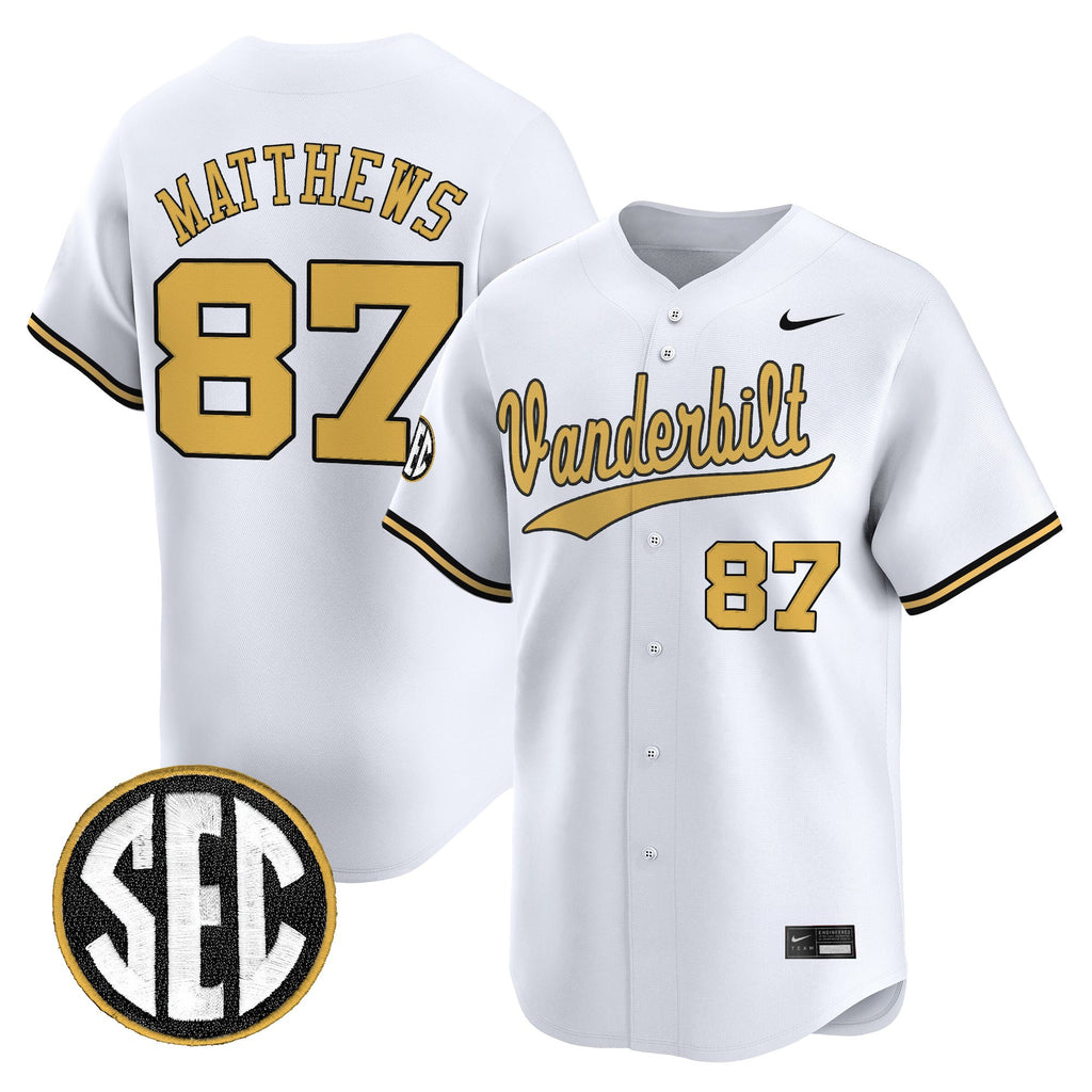 Men's Vanderbilt Commodores 2025 Vapor Baseball Jersey - All Stitched