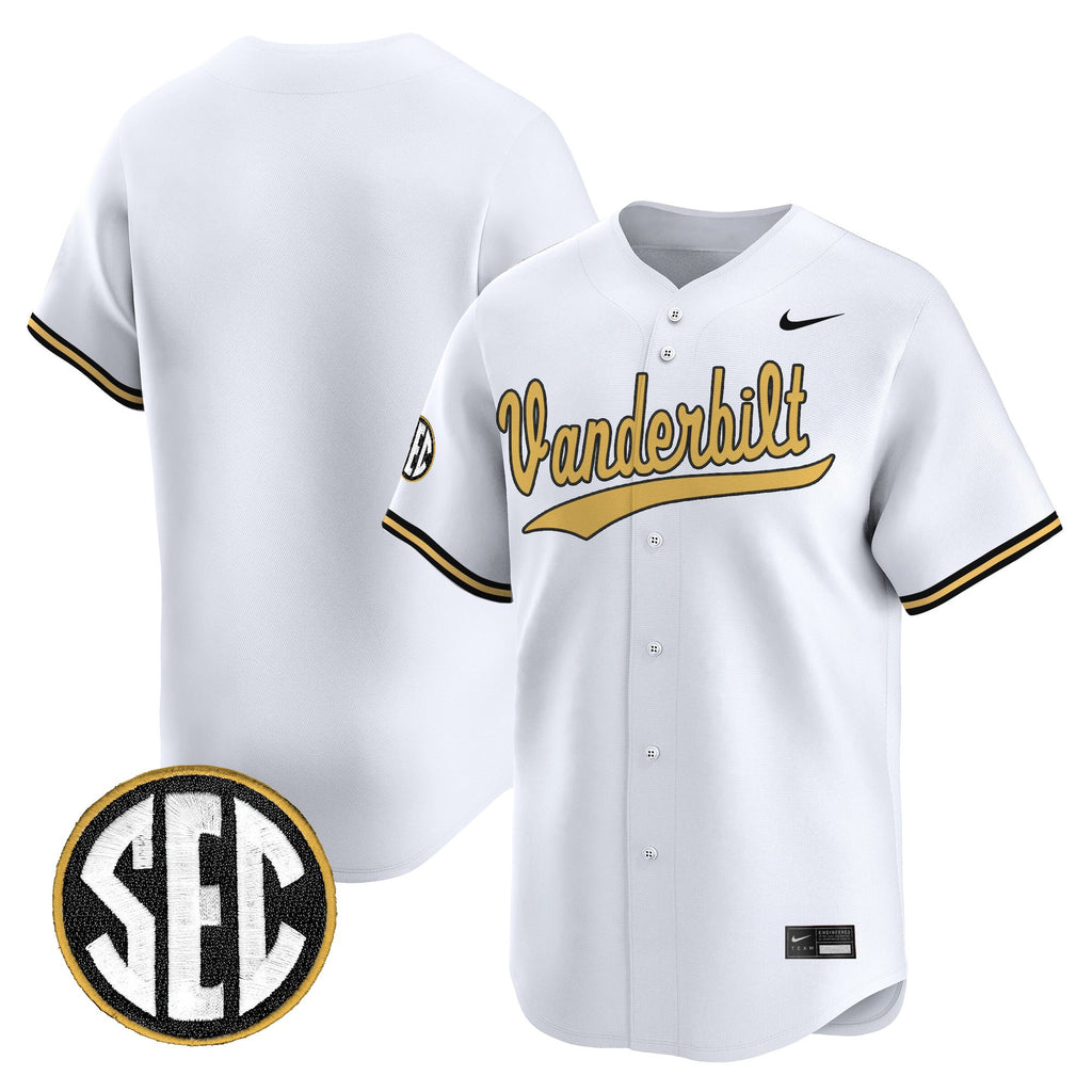 Men's Vanderbilt Commodores 2025 Vapor Baseball Jersey - All Stitched