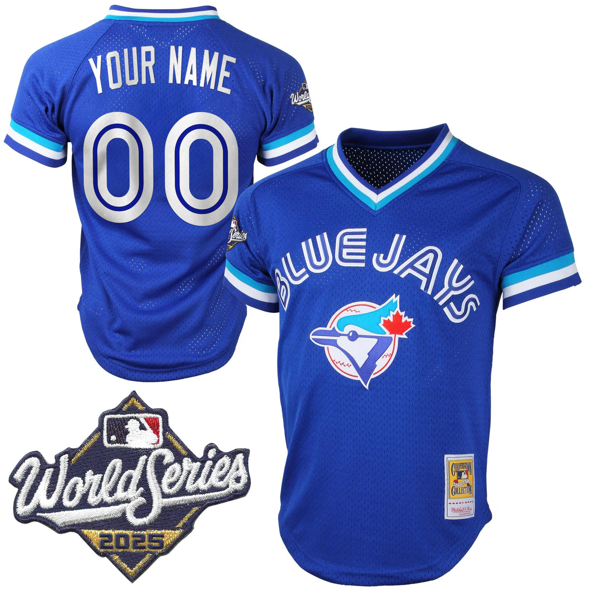 Toronto Blue Jays Throwback Vapor Premier Limited Custom Jersey V2 - 2025 World Series Patch - All Stitched