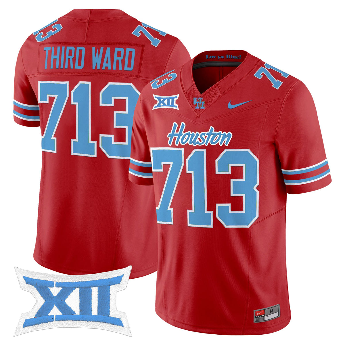 Men's Houston Cougars 2025 Oilers Inspired Vapor Limited Jersey - All Stitched