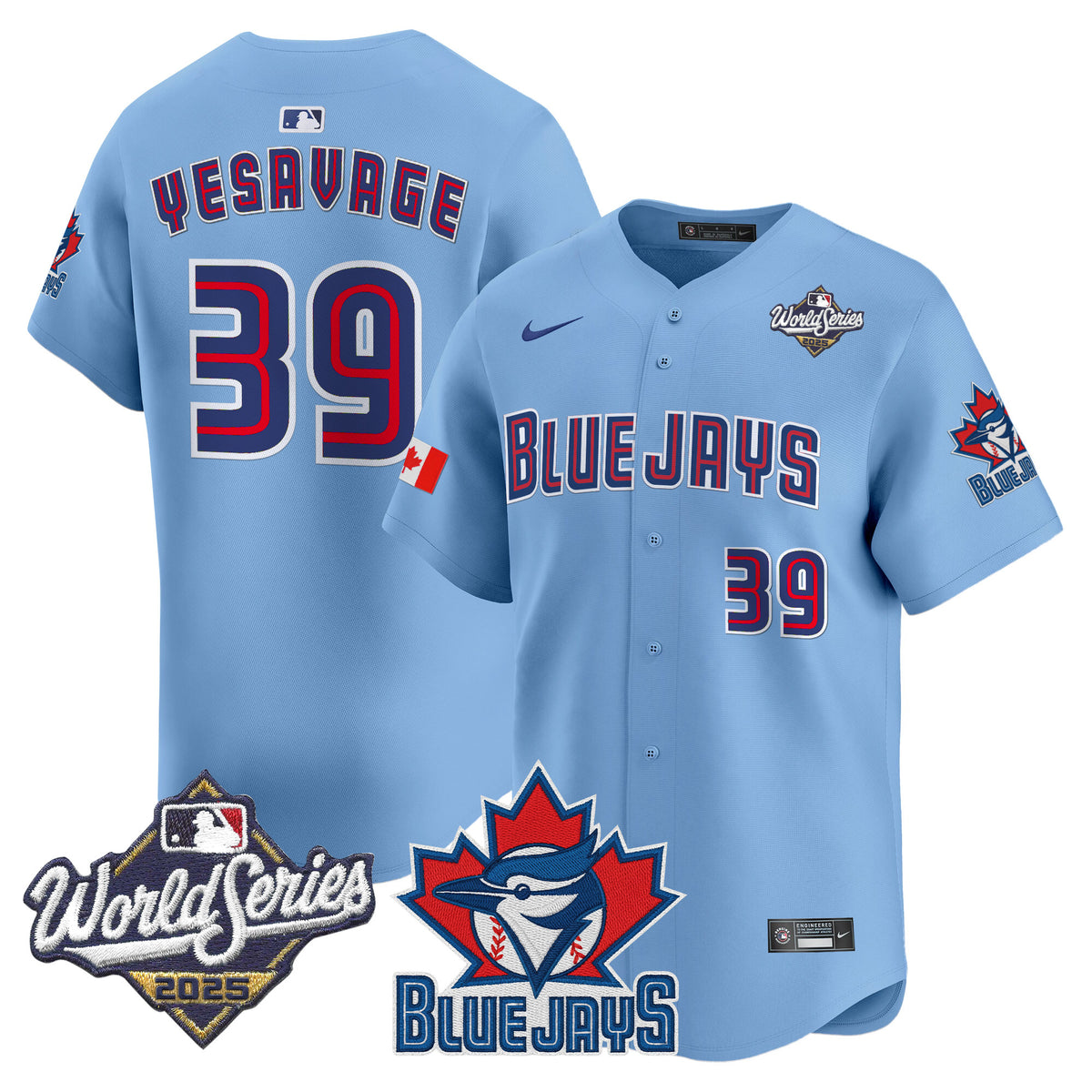 Men's Toronto Blue Jays 2025 World Series Vapor Premier Limited Jersey V3 - All Stitched