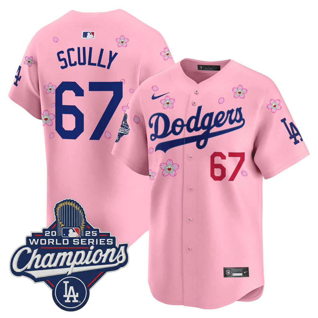 Men's Dodgers 2025 World Series Champions x Tokyo Series Vapor Premier Limited Jersey - Stitched