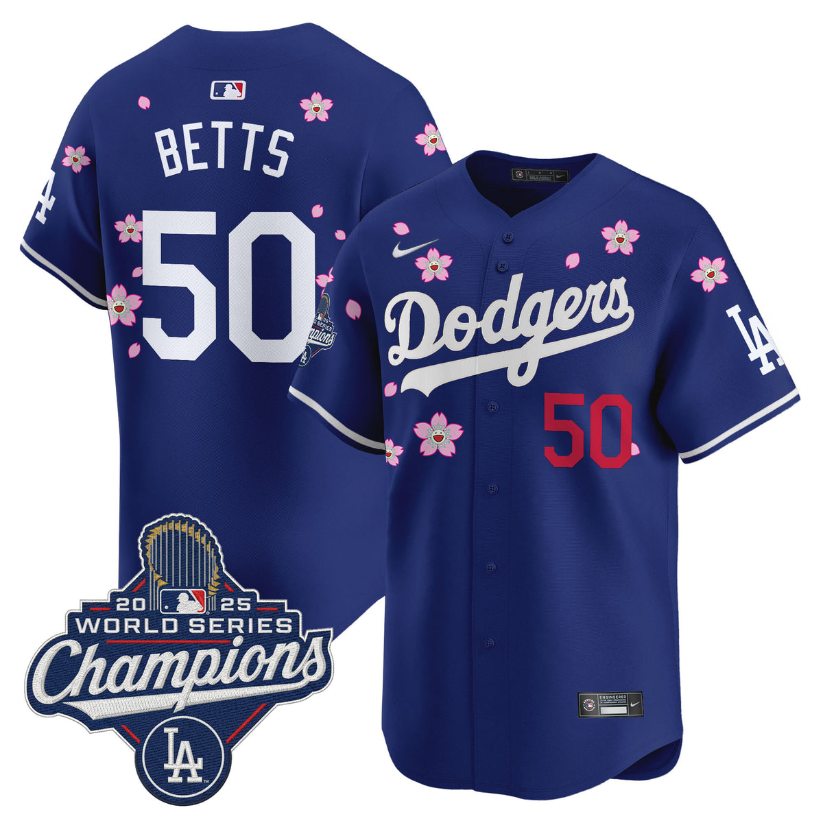 Men's Dodgers 2025 World Series Champions x Tokyo Series Vapor Premier Limited Jersey - Stitched
