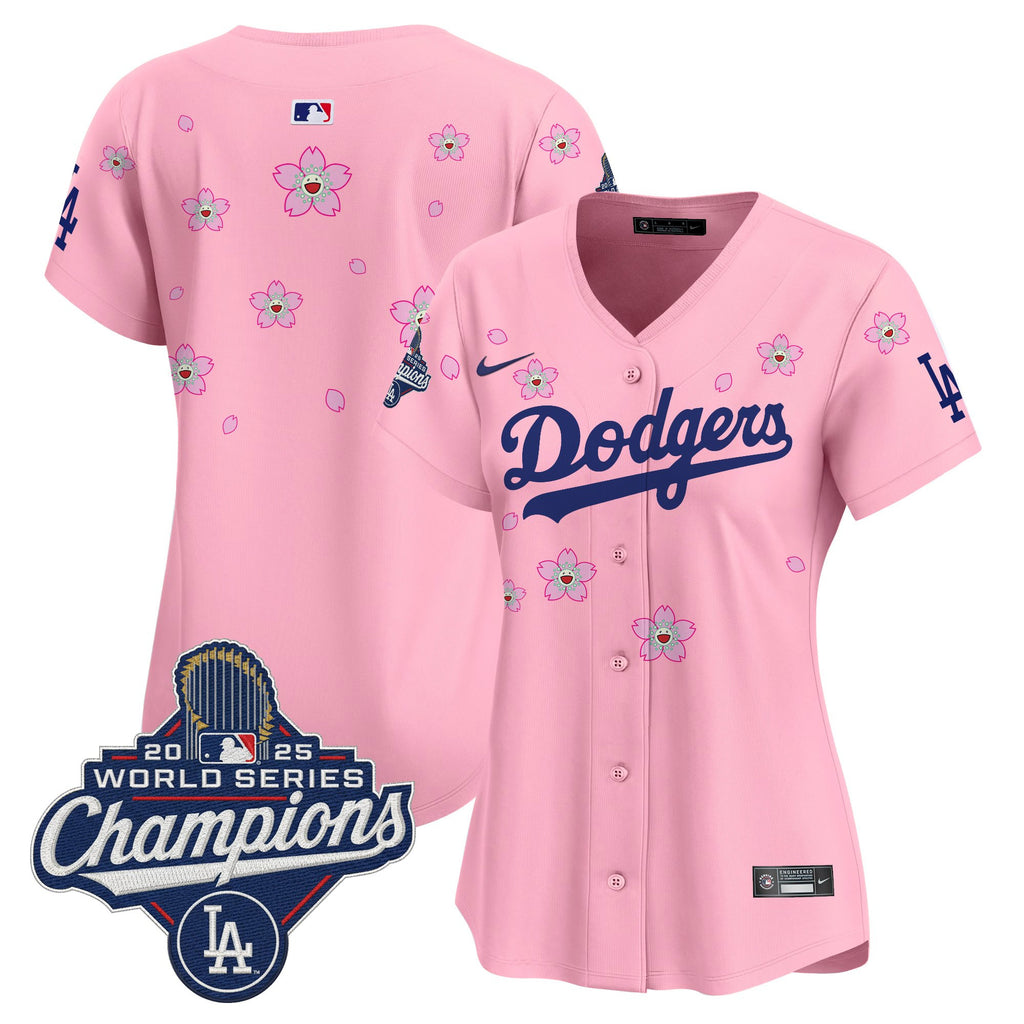 Women's Dodgers 2025 World Series Champions x Tokyo Series Vapor Premier Limited Jersey - Stitched