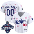 Dodgers 2025 World Series Champions x Tokyo Series Crop Top Baseball Custom Jersey - All Stitched